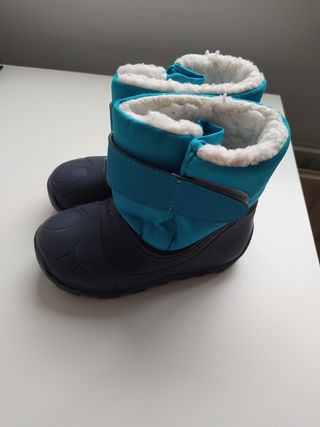 Aliament Botas de nieve para niños, color negro, talla 24, zapatos para  niños, botas de nieve| | - AliExpress