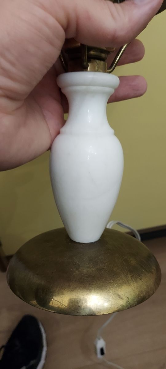 Lampara quinque Marmol y Laton