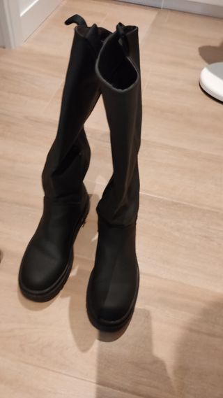 Zapatilla bota doble plataforma kaki - ZAPSHOP