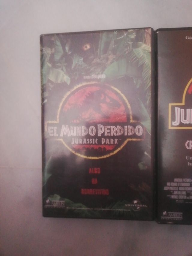 películas originales en VHS de jurassic park