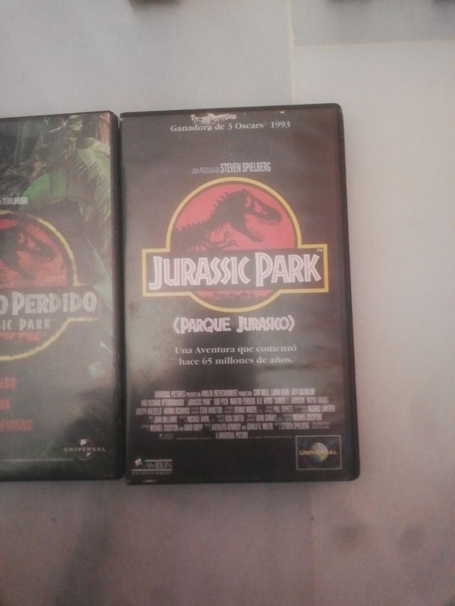 películas originales en VHS de jurassic park