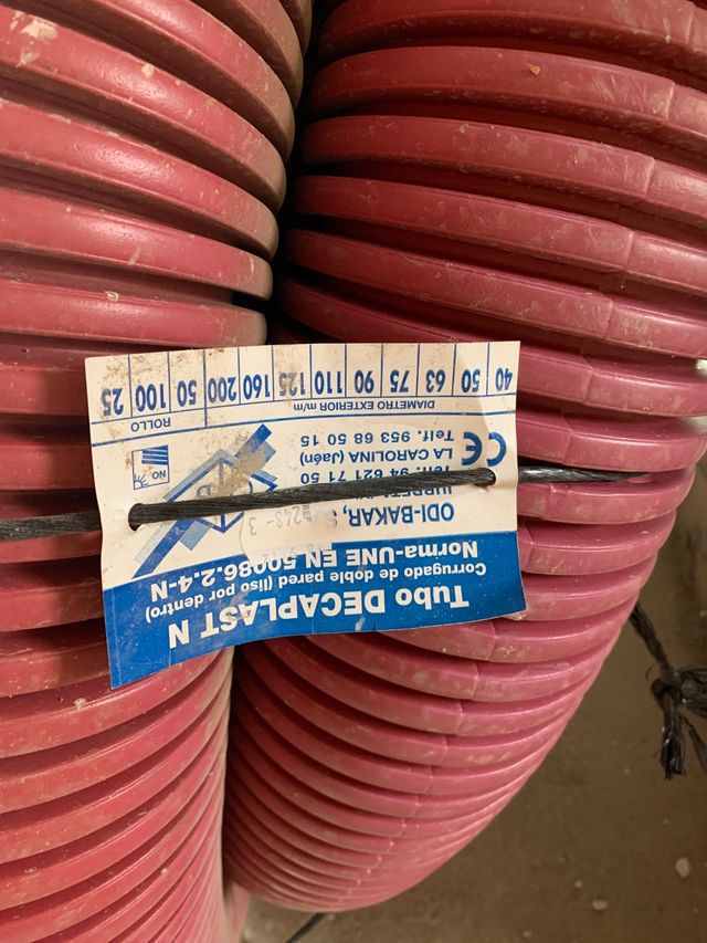 Rollo de decaplast 160 mm N rojo