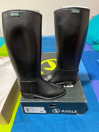 Botas de equitación Aigle nº 33 de segunda mano por 17 EUR en Granada en  WALLAPOP