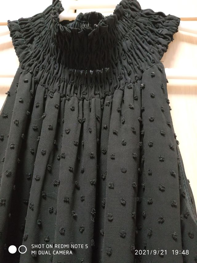 vestido gasa con forro