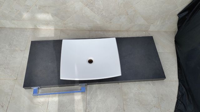 lavabo sobre encimera blanco 40cm