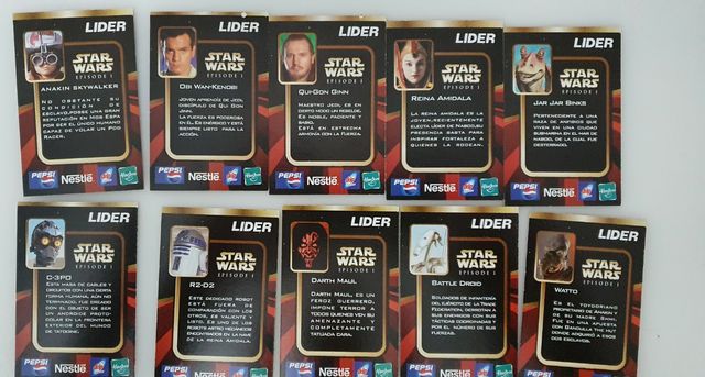 Star wars: coleccion supermercados LIDER Chile