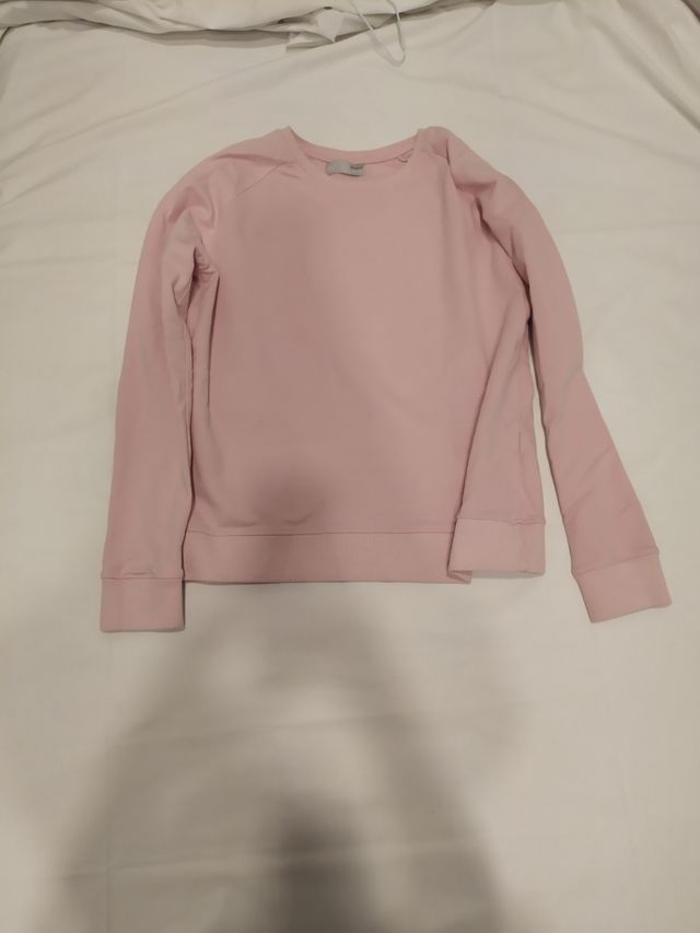 Sudadera rosa claro