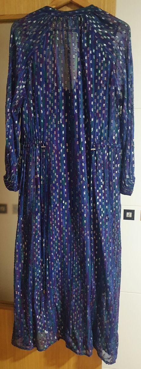 Vestido largo de gasa  marca CKS