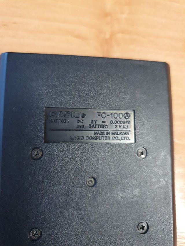 calculadora financiera CASIO FC100