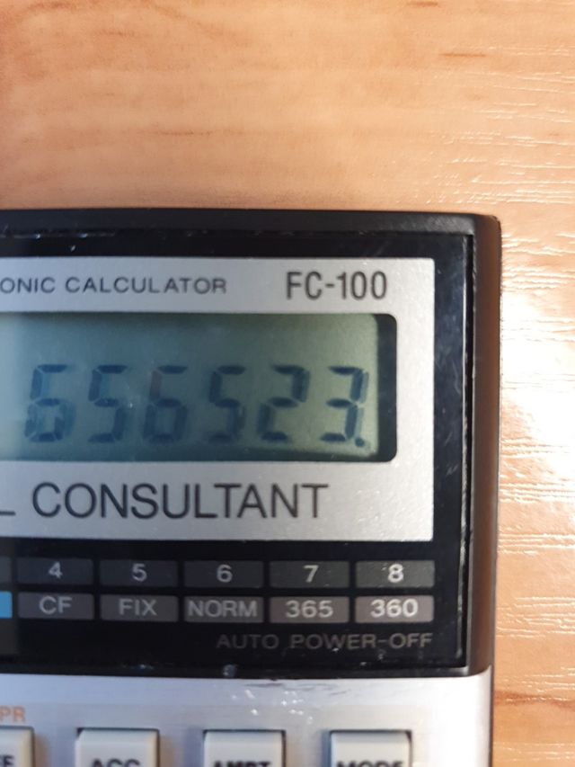 calculadora financiera CASIO FC100