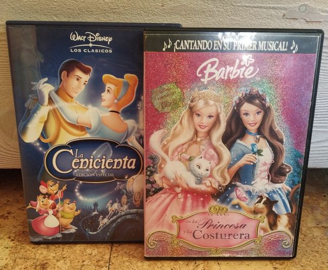 2 Películas DVD La Cenicienta y Barbie