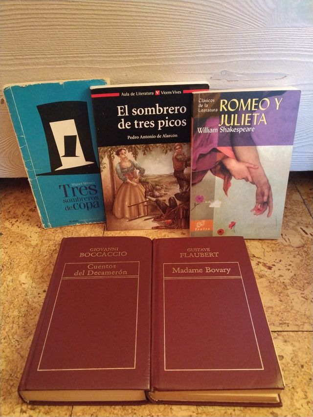 6 libros clásicos de Ed. Secundaria y Bachillerato