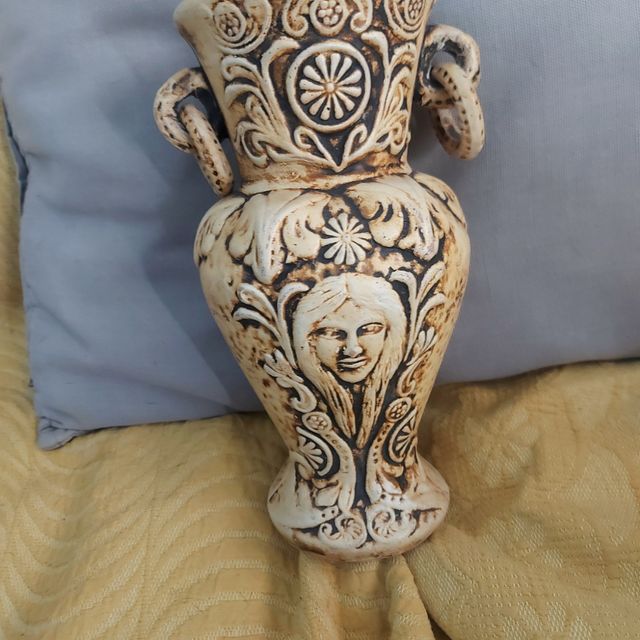 Jarrón anfora artesanal