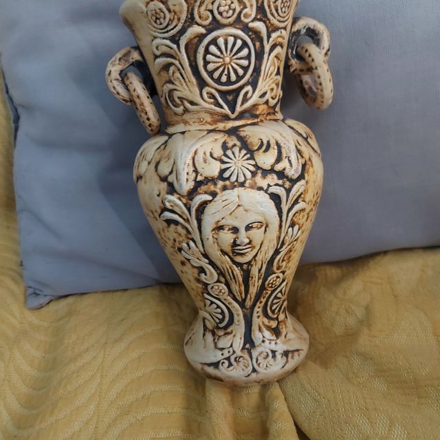 Jarrón anfora artesanal