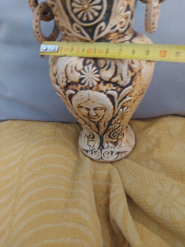 Jarrón anfora artesanal