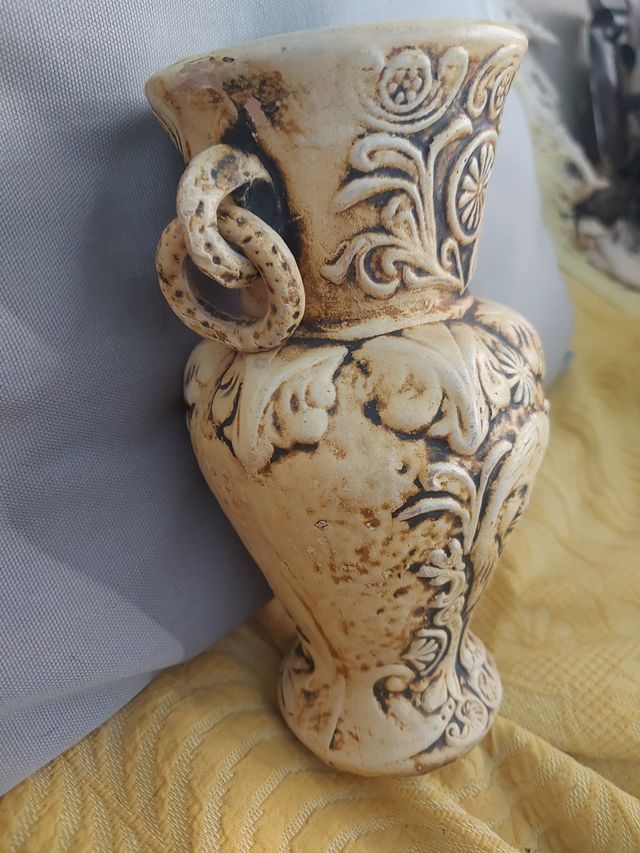 Jarrón anfora artesanal