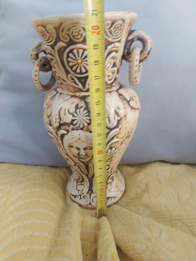 Jarrón anfora artesanal