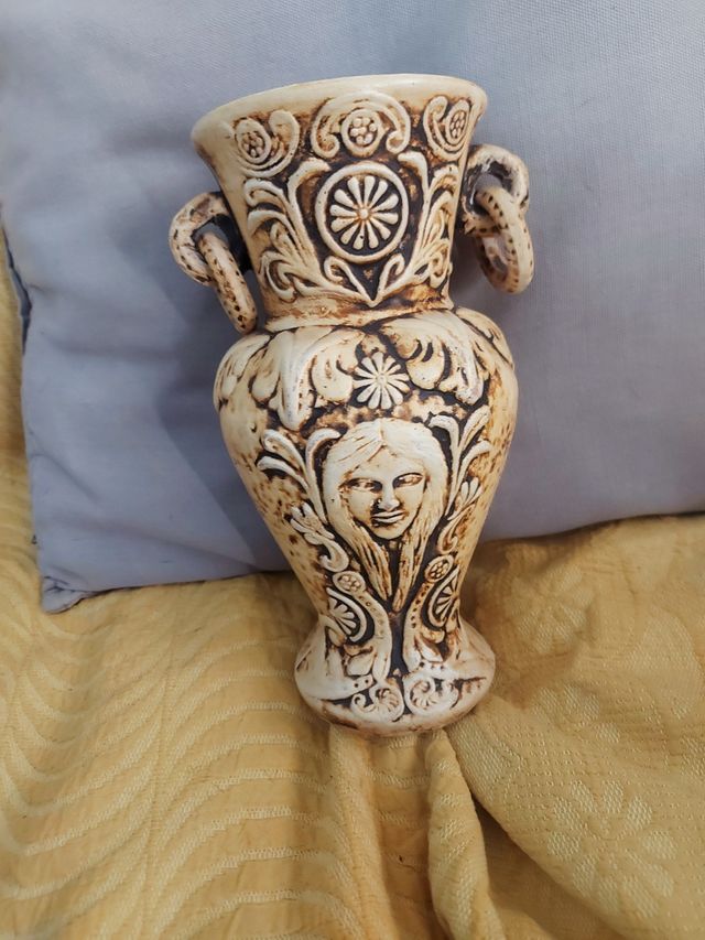 Jarrón anfora artesanal