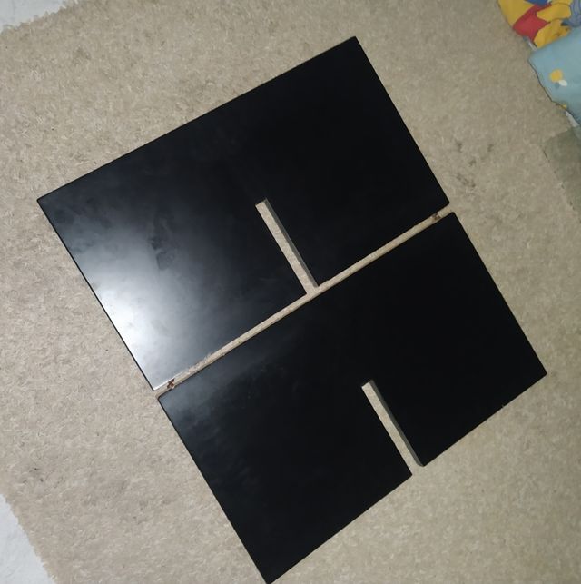 Mesa baja salón Cristal biselado