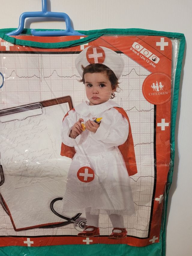 Disfraz enfermera 12 - 24 meses