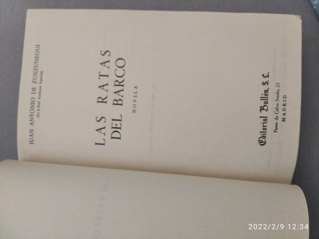 LIBRO "LAS RATAS DEL BARCO"