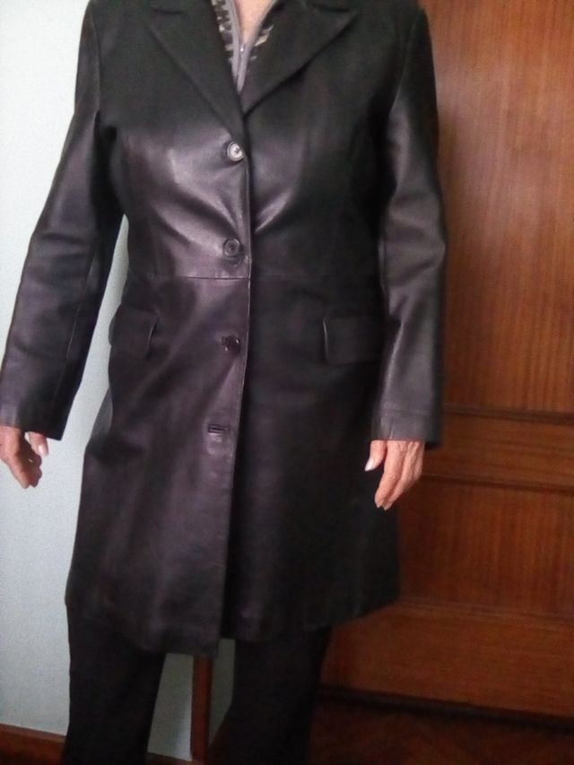 Chaqueta Sra de cuero