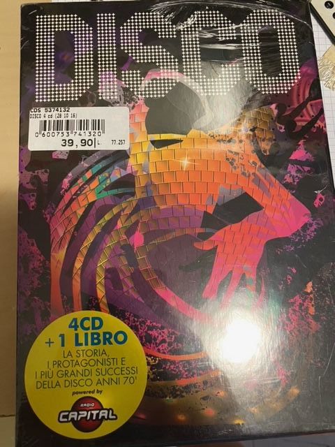 4 cd + 1 libro disco anni 70