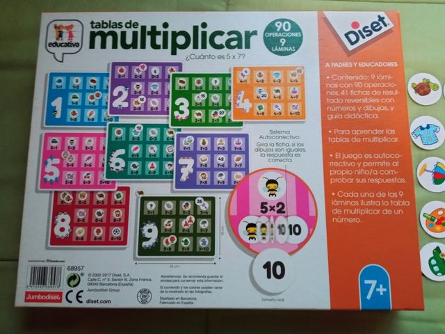 Juego educativo: tablas de multiplicar