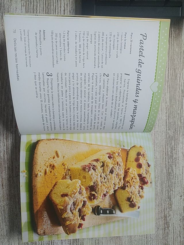receta libro de dulces