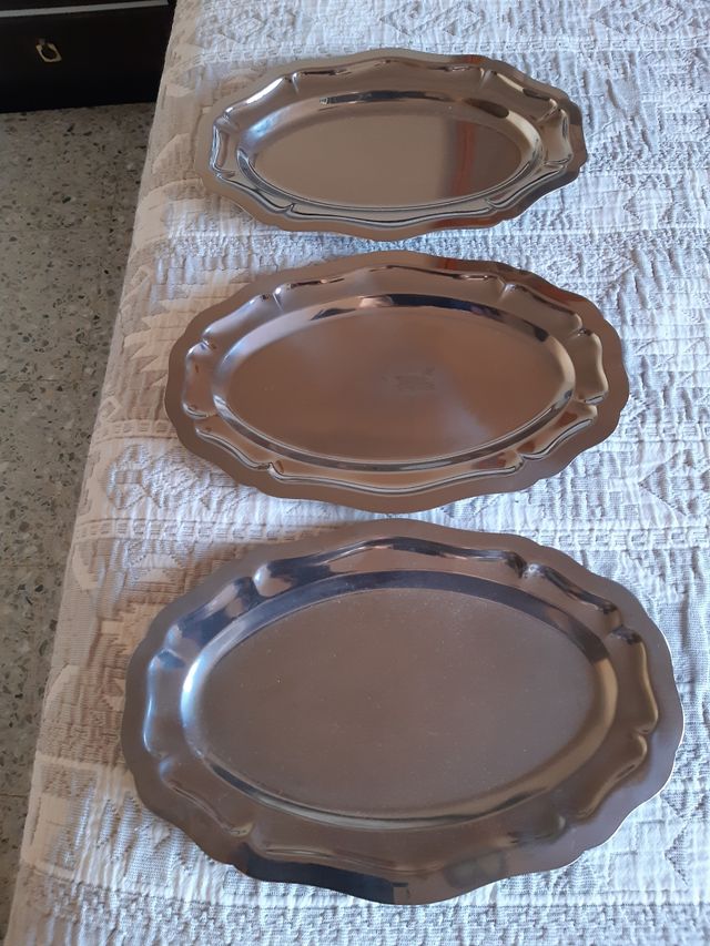 JUEGO BANDEJAS ACERO INOXIDABLE