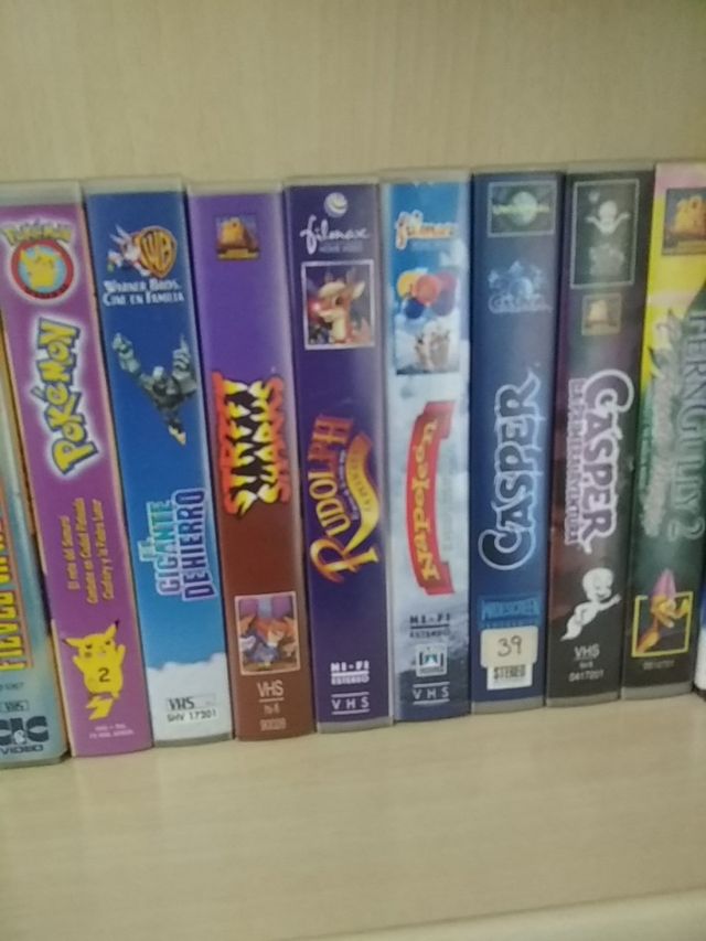 VHS surtido de películas,