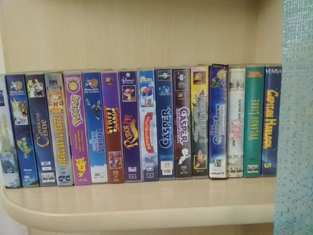 VHS surtido de películas,