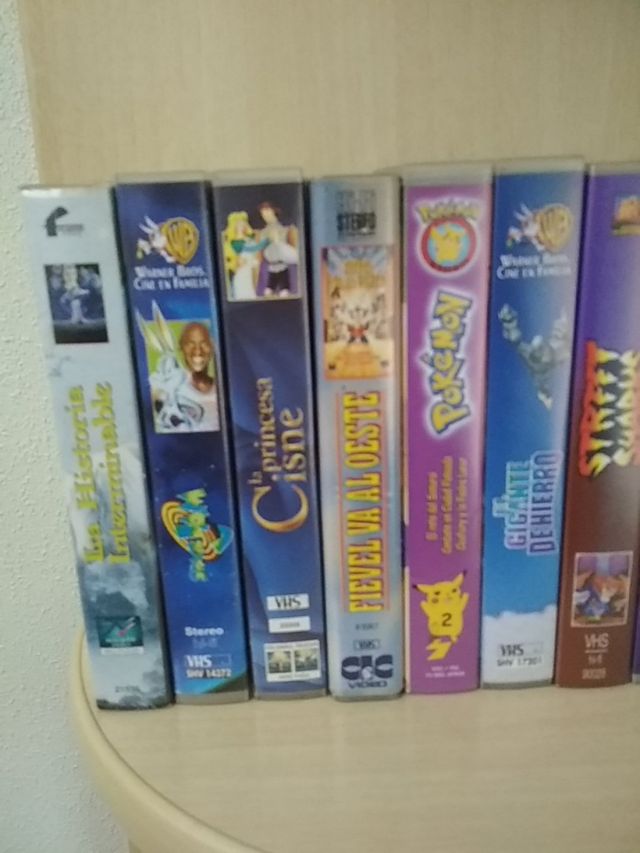 VHS surtido de películas,