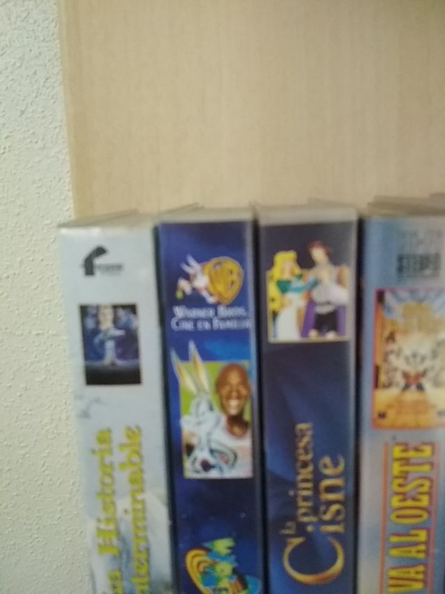 VHS surtido de películas,
