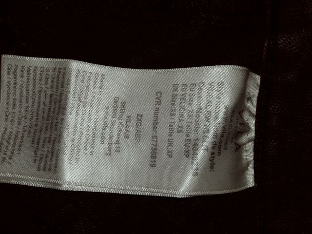 Vaquero pitillo negro de Vila y talla XS