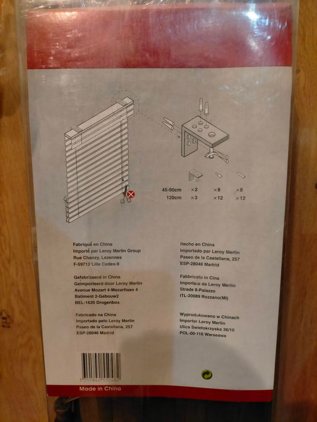 ESTOR EN MADERA PLEGABLE COLONIAL 90x180cm