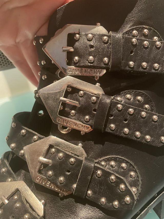 Botines botas negras 100%cuero