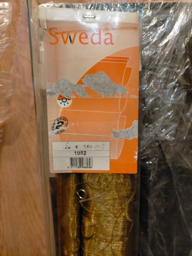 Estor plegable bronce dorado envejecido 100x180cm