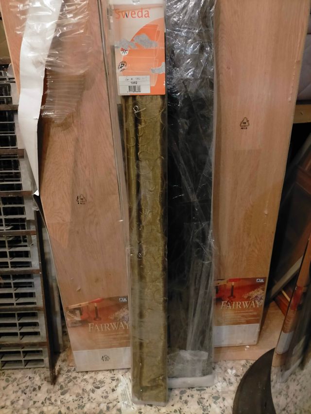 Estor plegable bronce dorado envejecido 100x180cm