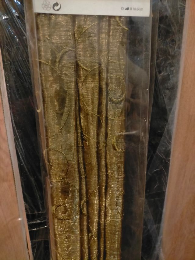 Estor plegable bronce dorado envejecido 100x180cm