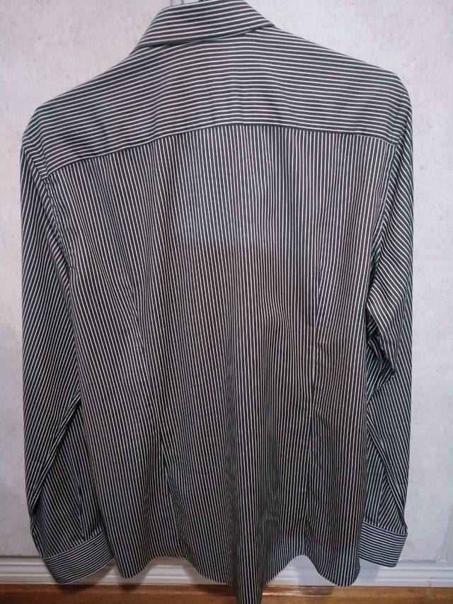 camisa rayas negras t.42