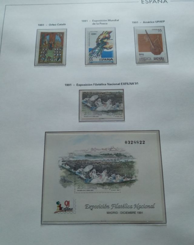 Colección sellos muy cuidada. 1962-1992,