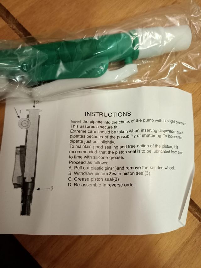 pipeta de 10ml sin estrenar