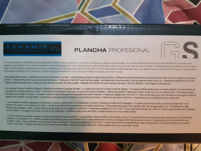 plancha de pelo profesional