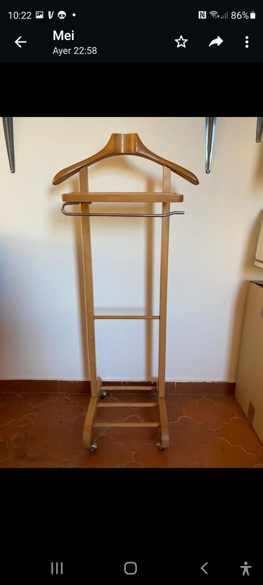 Galan de madera en perfecto estado