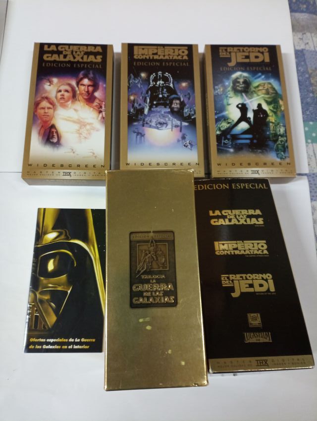 VHS triologia Star wars
