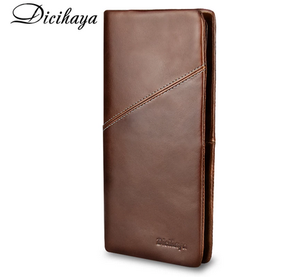 Monedero largo de piel auténtica. NUEVO sin usar.