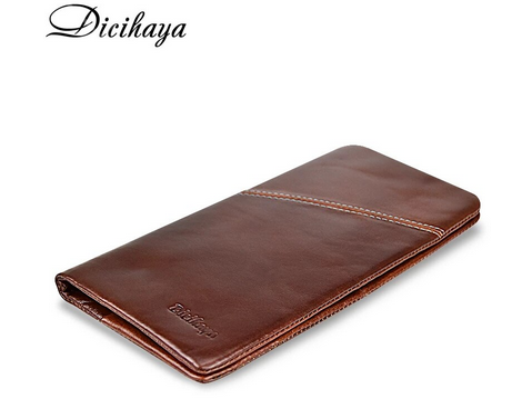 Monedero largo de piel auténtica. NUEVO sin usar.