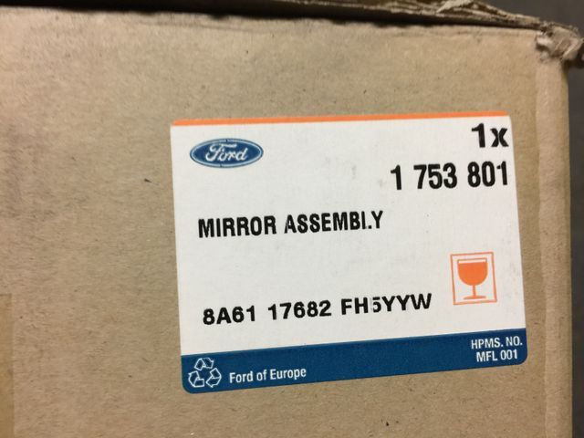 Retrovisor derecho Ford Fiesta