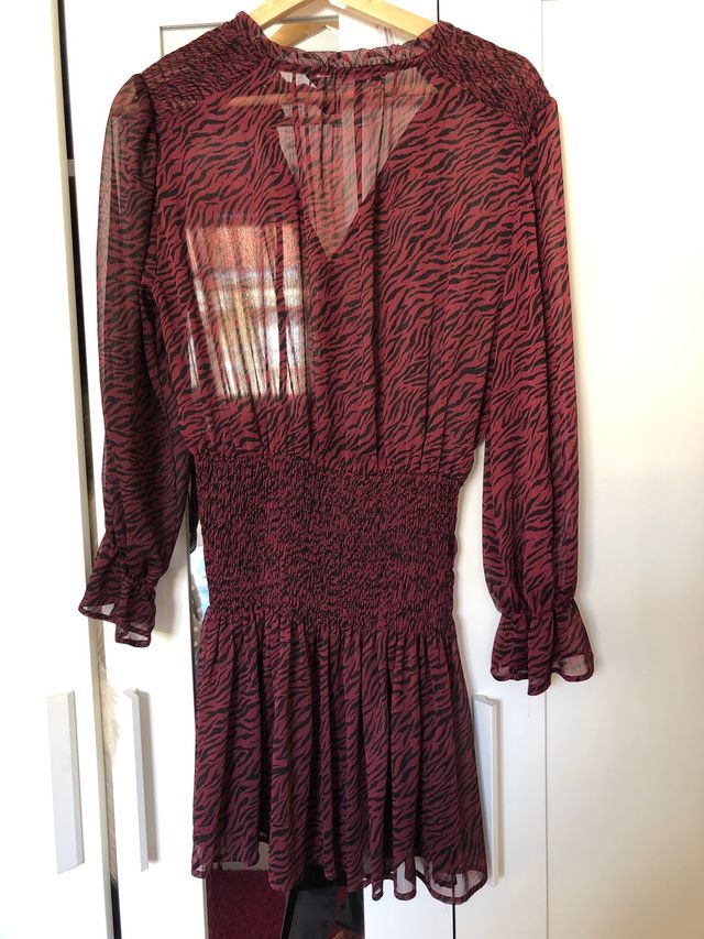 Zara vestido/top leopardo xs